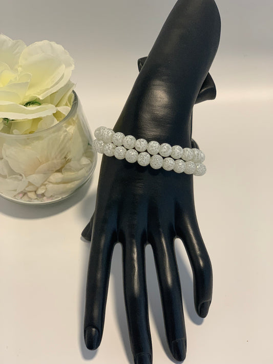 Speckle and Splatter Beaded Bracelet