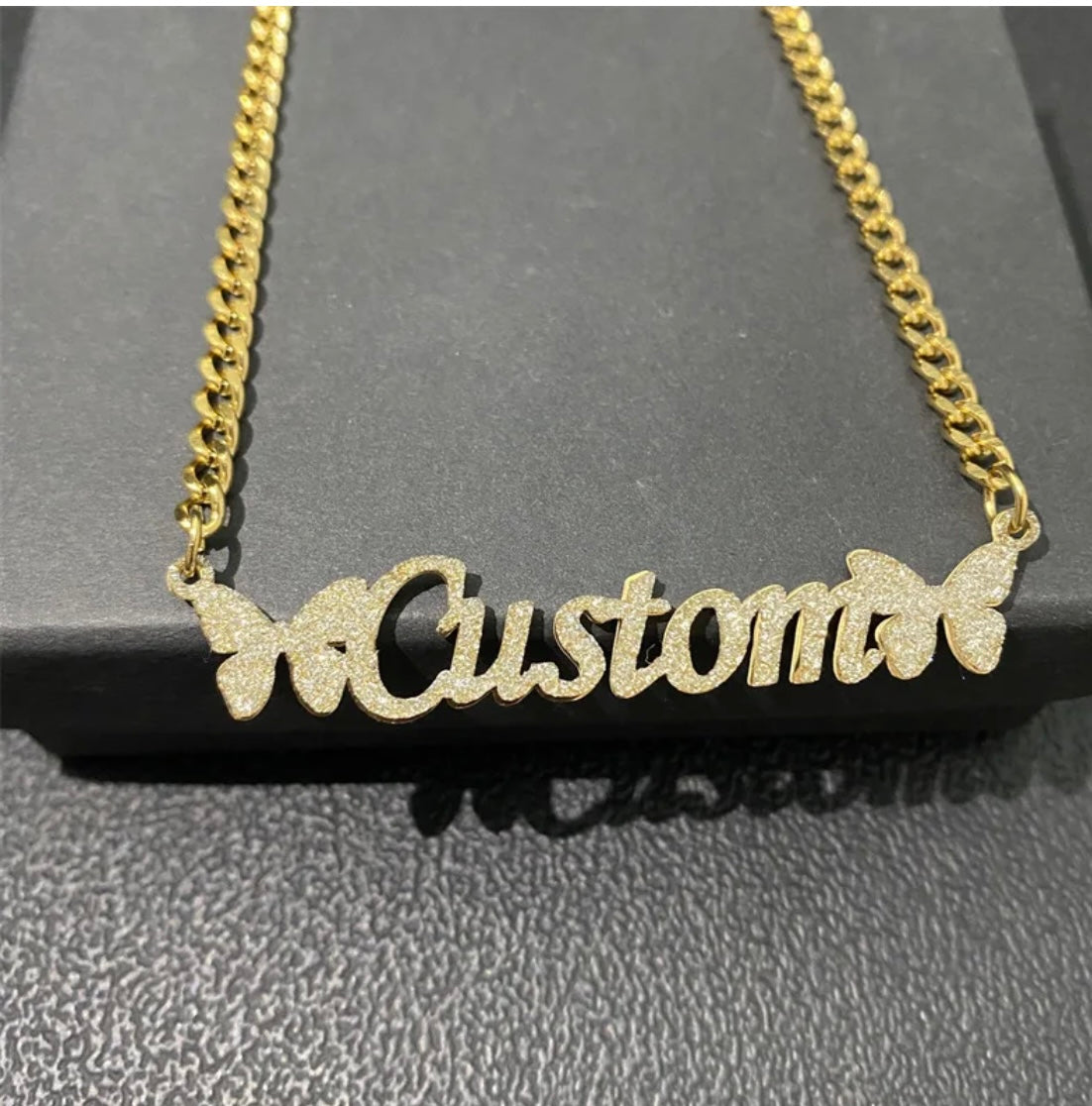 Butterfly Bling Necklace