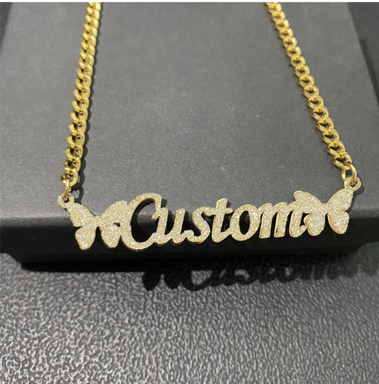 Butterfly Bling Necklace