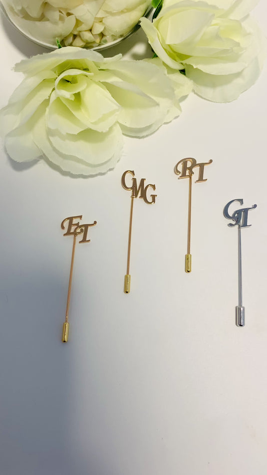 Initial Lapel Pins