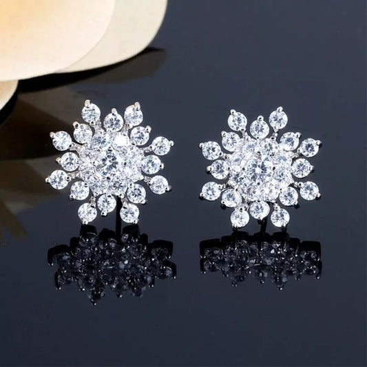 2 in One Rhinestone Earrings